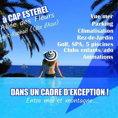 St Raphael, Cap Esterel, Allee Des Fleurs, T2 Vue Mer, Golf, Clim, 5 Piscines, Jardin Apartment Saint-Raphael (Var)